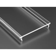 Átlátszó PVC takaróprofil Széles Led profilokhoz 1 méteres