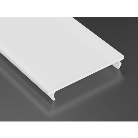 Tejfehér PVC takaróprofil Széles Led profilokhoz 1 méteres
