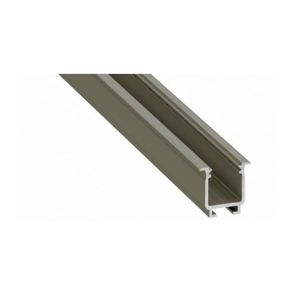 LED Alumínium Profil Beépíthető Mély Horonnyal [W] Bronz 3 méter