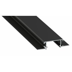 LED Alumínium Profil ZATI Fekete 1 méter