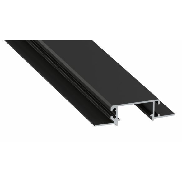 LED Alumínium Profil ZATI Fekete 3 méter