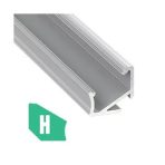 LED ALUMÍNIUM PROFIL ASSZIMETRIKUS SAROKBA RÖGZÍTHETŐ (H)